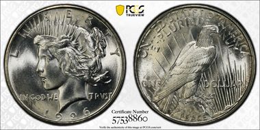 1926-D $1 MS66