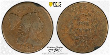 1795 1C Plain Edge VF20BN