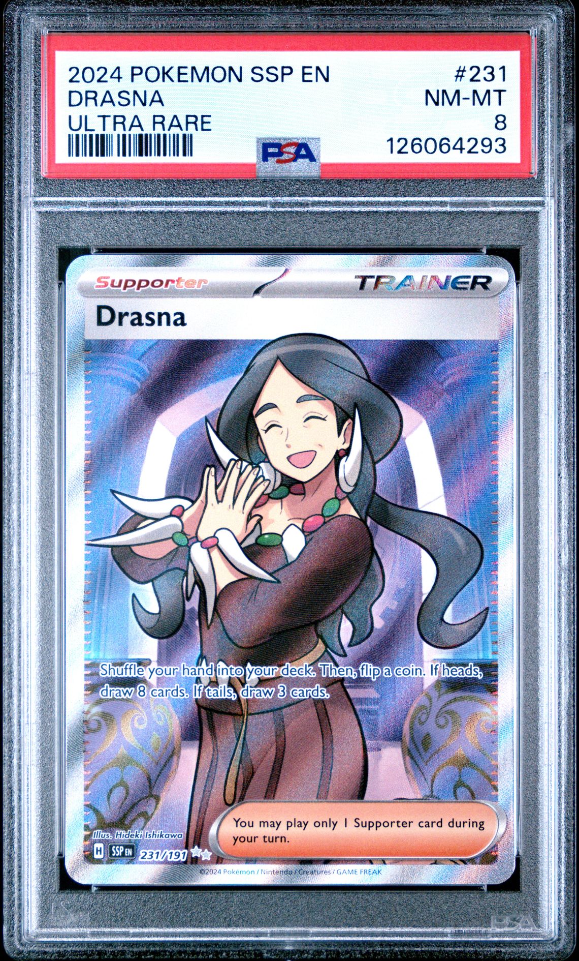 2024 Pokemon POKEMON SSP EN-SURGING SPARKS ULTRA RARE #231 Drasna front
