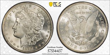 1878-CC $1 MS66+