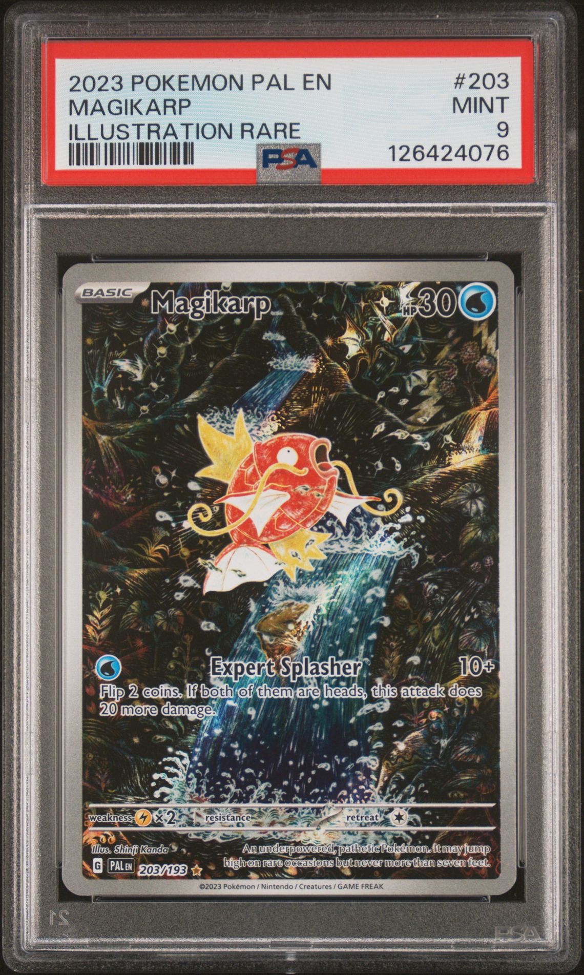 2023 Pokemon Pal En-Paldea Evolved Magikarp #203 (Illustration Rare) Mint 9 front