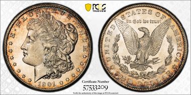 1901-S $1 MS66+ 