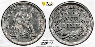 1855 10C AU55