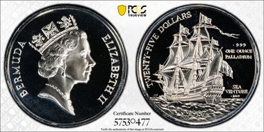 1987 $25 Sea Venture KM-53 Pd PR69CAM