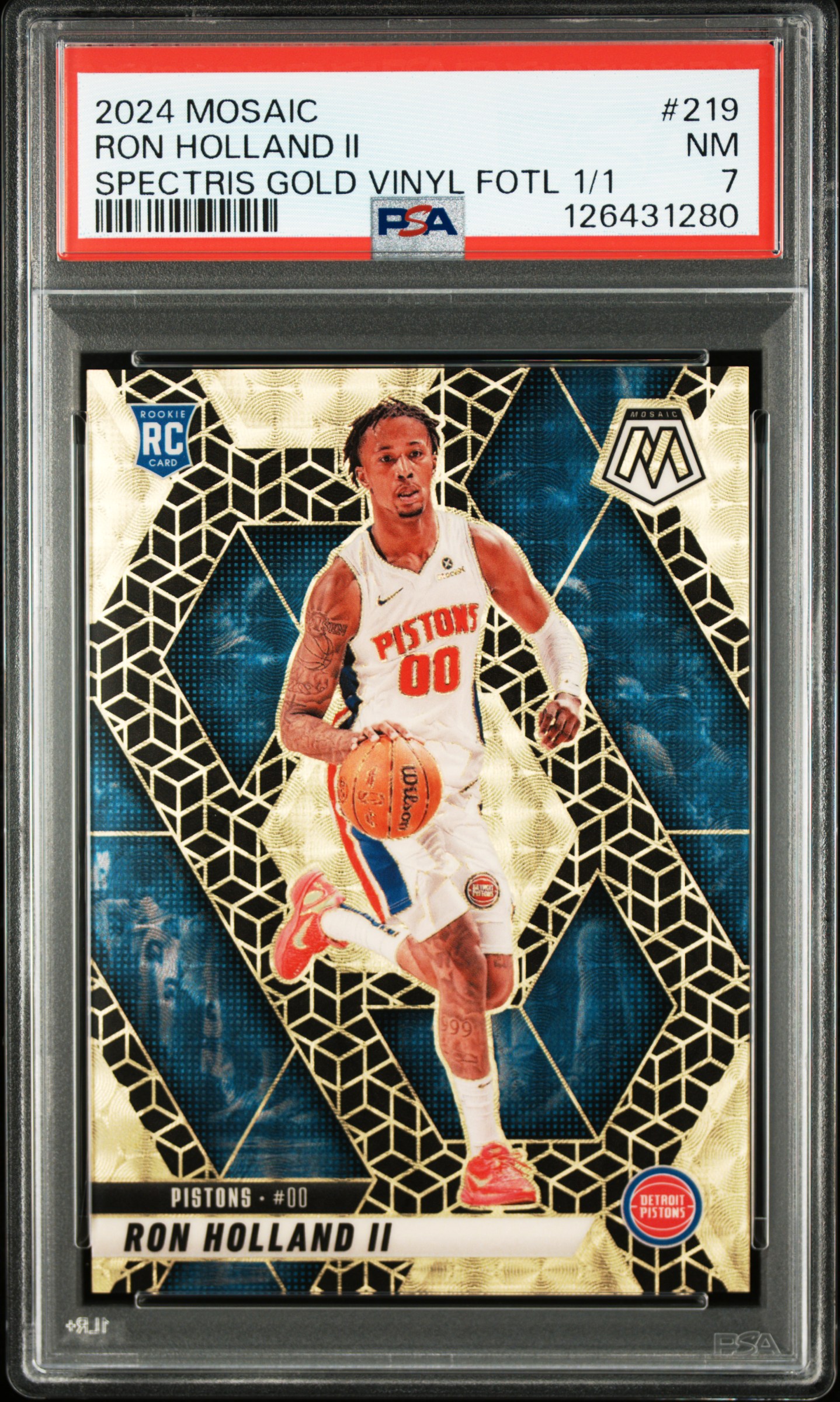 Craig Jensen's 2024-25 Prizm Ron Holland II Choice Cherry Blossom