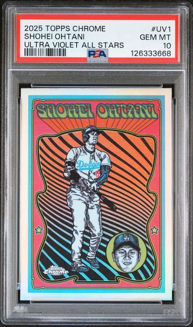 2025 Topps TOPPS CHROME ULTRA VIOLET ALL STARS #UV1 Shohei Ohtani front