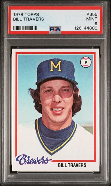 1978 Topps #355 Bill Travers front