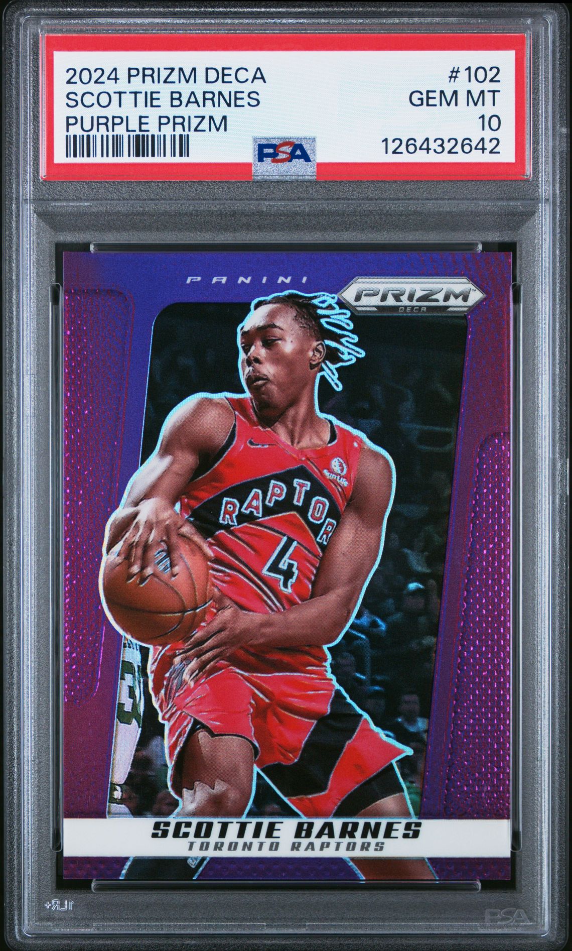 2024 Panini PANINI PRIZM DECA Red #102 Scottie Barnes front