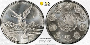 2007-Mo Onza Libertad Ag MS69