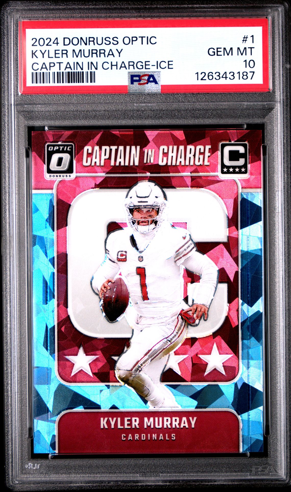 2024 Panini PANINI DONRUSS OPTIC CAPTAIN IN CHARGE ICE #1 Kyler Murray front