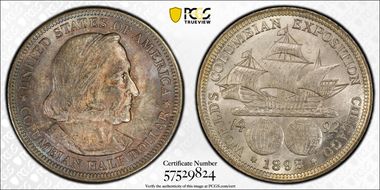 1892 50C Columbian MS66