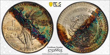 1987-Mo Onza Libertad Ag - DDO MS66