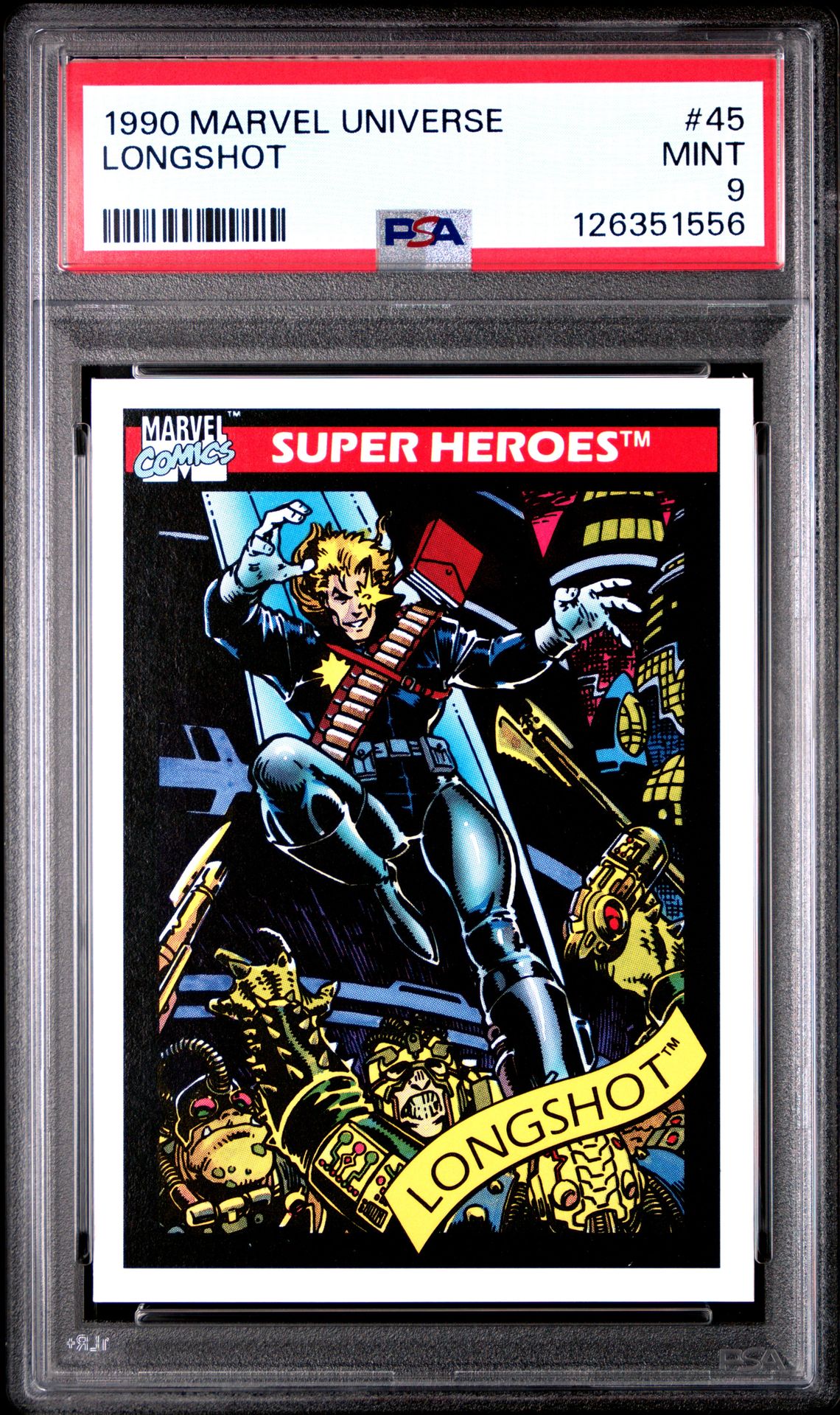 1990 Marvel MARVEL UNIVERSE #45 Longshot front