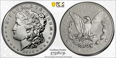 2024-S $1 Morgan Dollar Rev PR Two-Coin Reverse Proof Set PR68