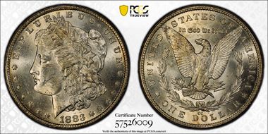 1883-CC $1 MS63