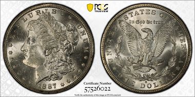 1887-S $1 MS62