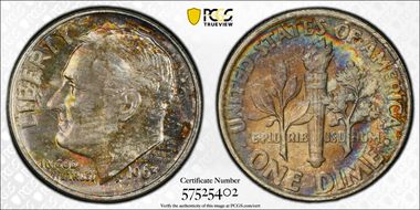 1963 10C DDR FS-805 MS67