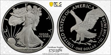 2022-W  $1 Silver Eagle PR69DCAM