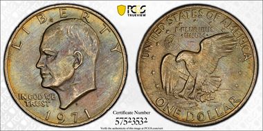 1971-D $1 AU58