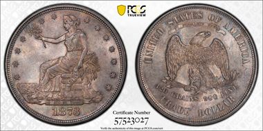 1873 T$1 Trade MS65
