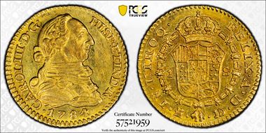 1784-M JD Escudo Calico-1364 MS62
