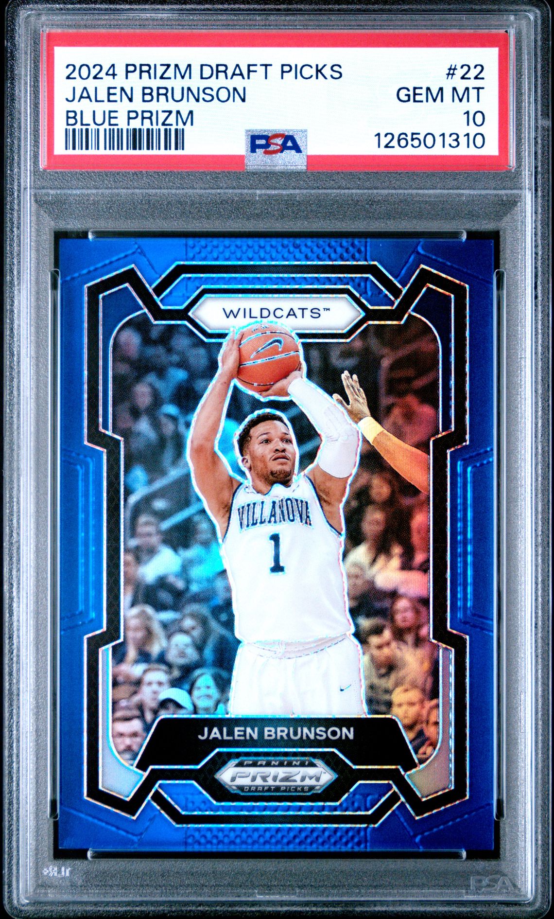 2024 Panini Prizm Draft Picks Jalen Brunson #22 (Blue Prizm) Gem Mt 10 front
