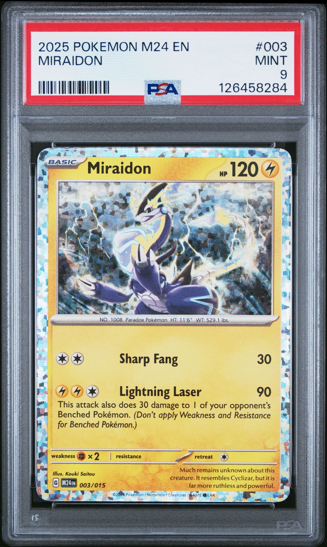 2025 Pokemon M24 En-Mcdonald's Collection Miraidon #003 Mint 9 front