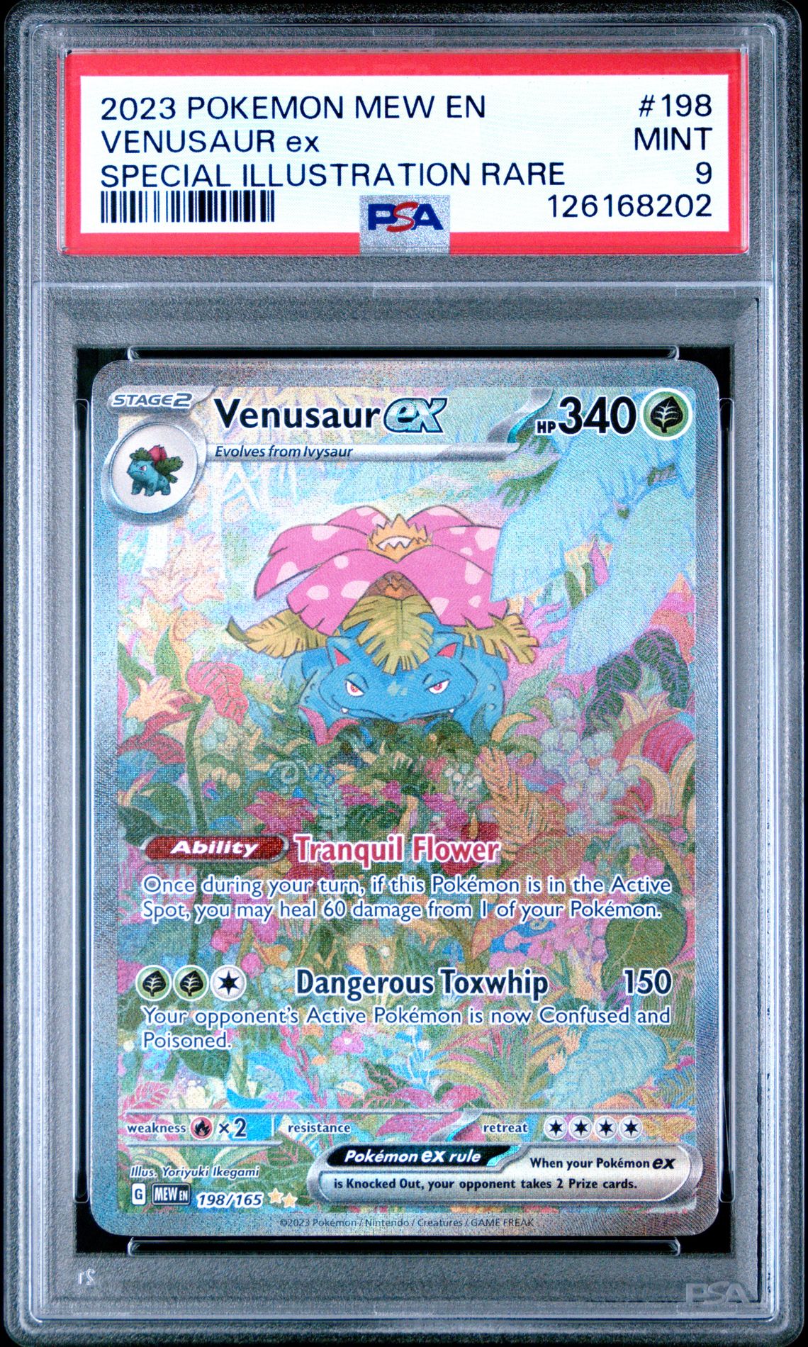 2023 Pokemon Mew En-151 Venusaur Ex #198 (Special Illustration Rare) Mint 9 front