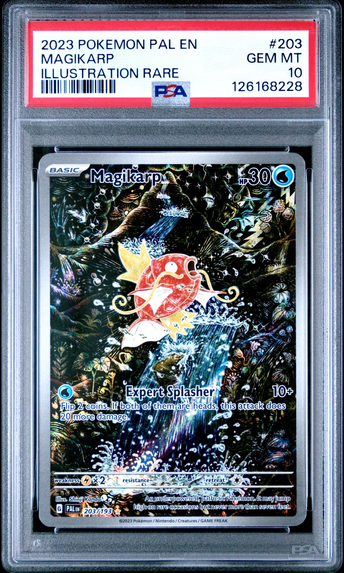 2023 Pokemon Pal En-Paldea Evolved Magikarp #203 (Illustration Rare) Gem Mt 10 front