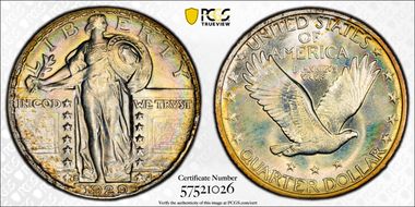 1929-S 25C MS68+ 