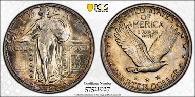 1927-S 25C MS66