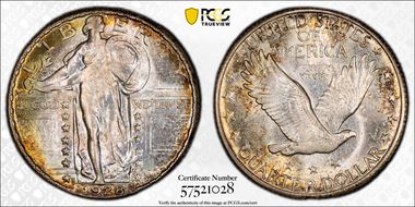 1928-S 25C MS67+ 