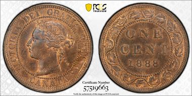 1888 1C MS64RB