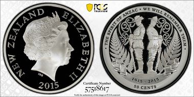 2015 50C Spirit of Anzac PR69DCAM