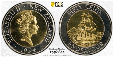 1994 50C KM-90 HMS Endeavour MS65