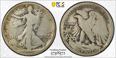 1917-D 50C Obverse AG3