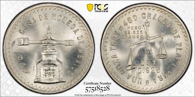 1949-Mo Onza KM-M49a  Ag N1