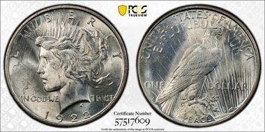 1922-D $1 MS63