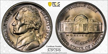 1939 5C Reverse of 1940 MS67FS