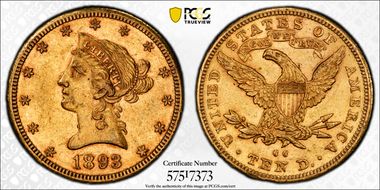 1893-CC $10 MS60