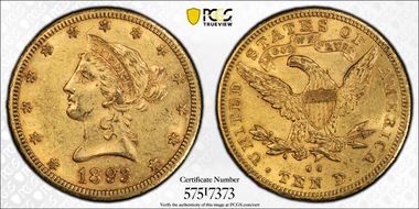 1893-CC $10 MS60