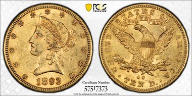 1893-CC $10 MS60
