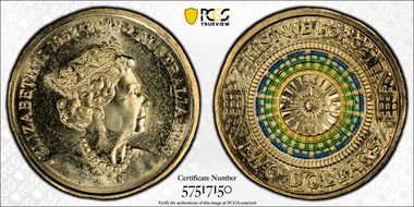 2023 $2 35th Ann $2 Coin Set Colorized Lest We Forget-Memorial Dome MS66