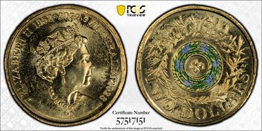 2023 $2 35th Ann $2 Coin Set Colorized Remembrance Rosemary MS65