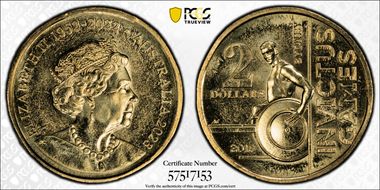 2023 $2 35th Ann $2 Coin Set Invictus Games, Sydney 2018 MS66