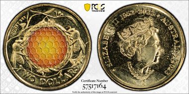 2023 $2 35th Ann $2 Coin Set Colorized Honey Bee MS66