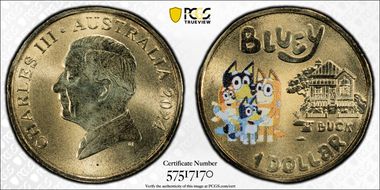 2024 $1 The Heelers - Dollarbucks Colorized MS68