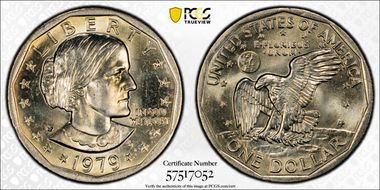 1979-P SBA$1 Wide Rim MS64