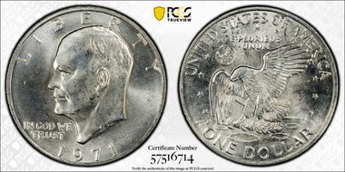 1971-S $1 Silver MS64