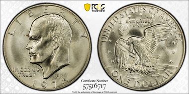 1974-S $1 Silver MS67